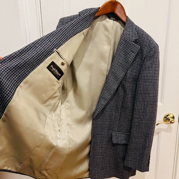 Paul Stuart Wool Sport Coat Blazer Jacket Size 46 Long - Picture 12 of 16